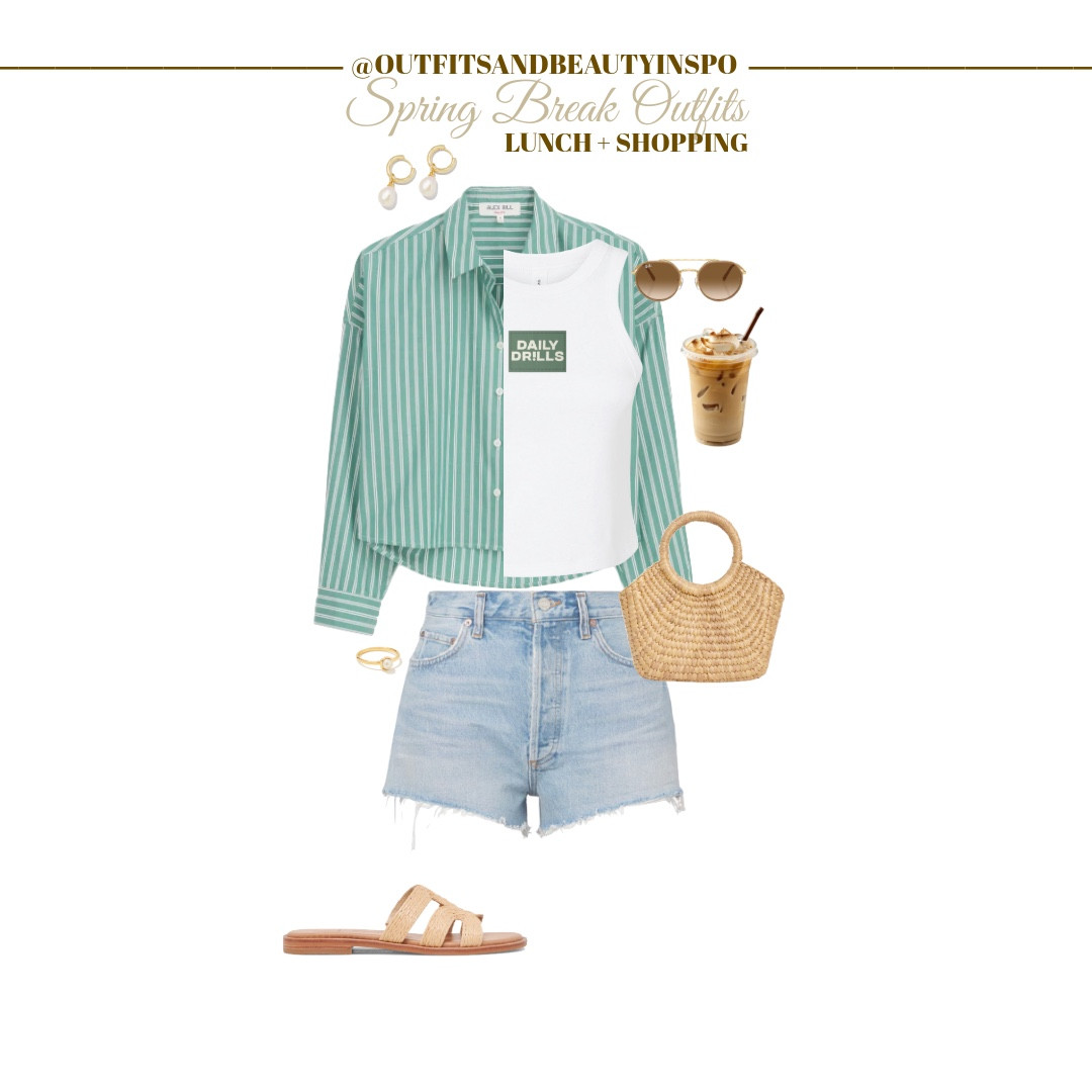 Spring break outfit inspo: lunch’s bd shopping walking around the day!

Spring break freshman Destin beach beachwear outfit inspired trendy affordable daily drills shopping sandals rattan jean shorts linen pearls

#LTKSeasonal #LTKBeauty #LTKTravel