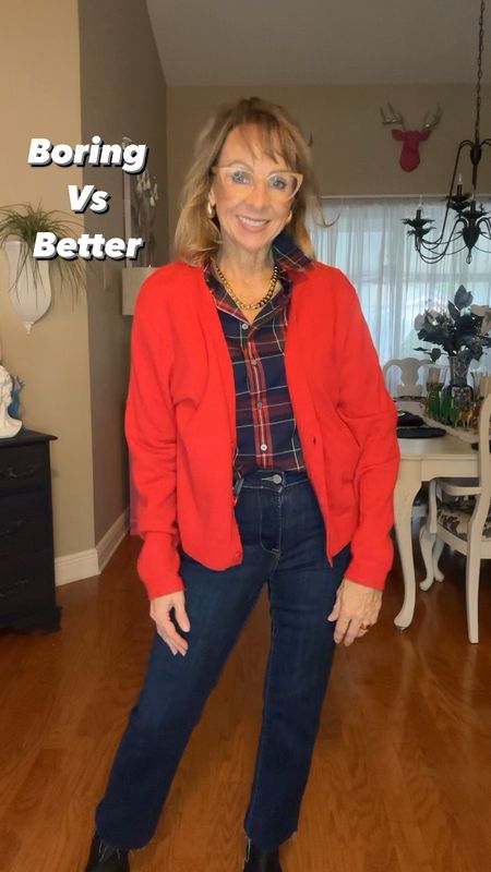There is a better way to style a cardigan! I’m sharing two easy ways to elevate your look and add a little extra sass! 
They cardigan is 30% off and feels like cashmere! My waterproof boots are also on sale. Wearing a medium in the cardi and boots run TTS.

#LTKfindsunder50 #LTKover40 #LTKsalealert