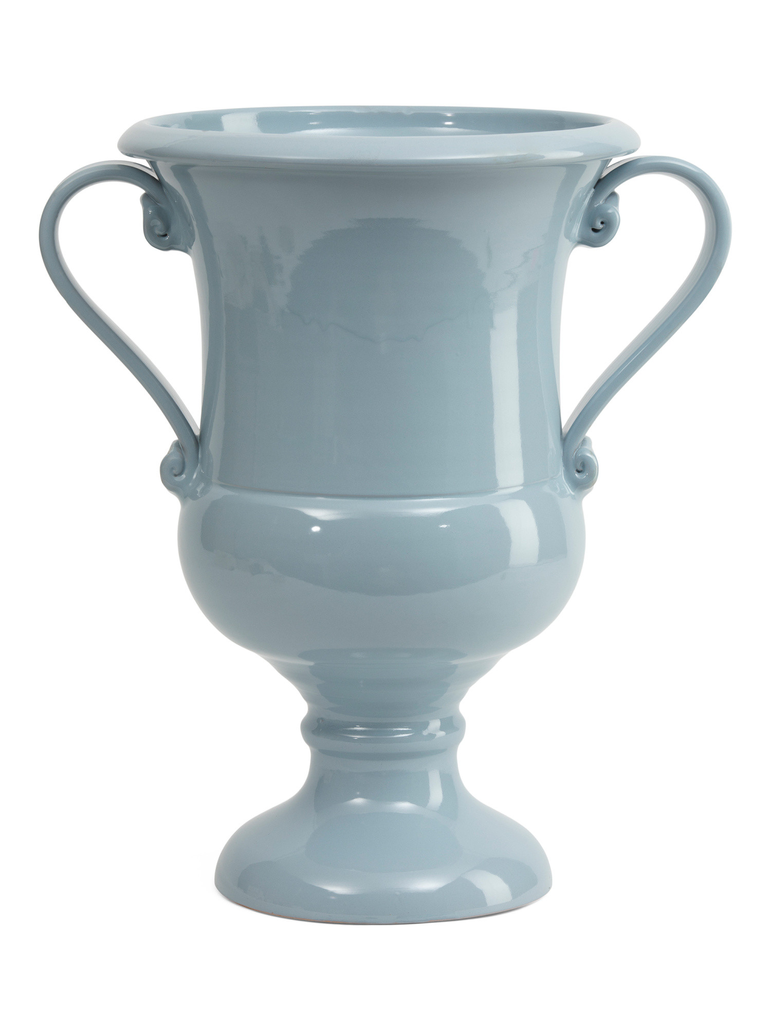 Handmade In Italy 19.75in Two Handle Urn Ceramic Planter | TJ Maxx