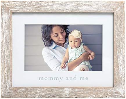 Pearhead Mommy & Me Keepsake Rustic Picture Frame, New Mom Gifts from Baby, Distressed | Amazon (US)