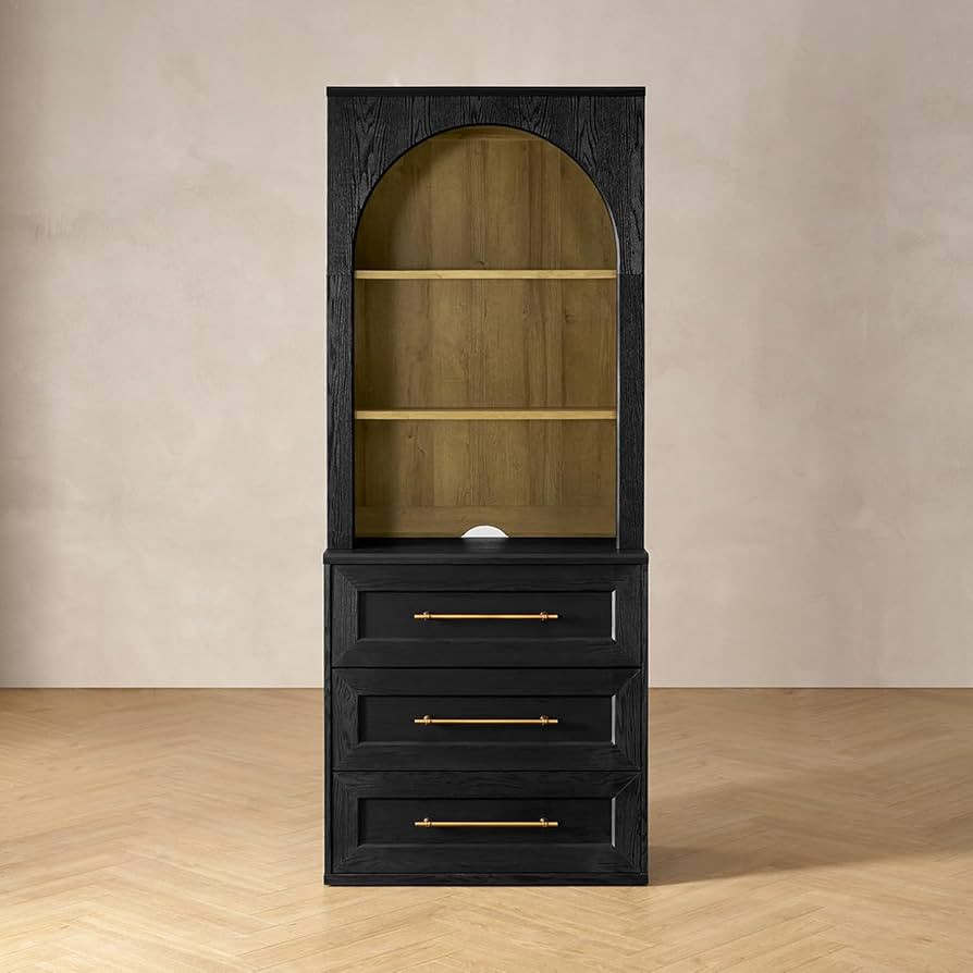 mopio Blake Storage Cabinet with Hutch, Sideboard Buffet Cabinet with Storage, Kitchen Pantry Org... | Amazon (US)