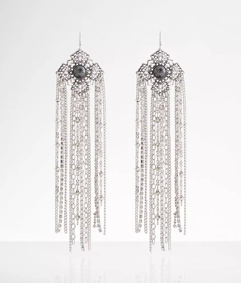 Glitz Chain Fringe Earring | Buckle