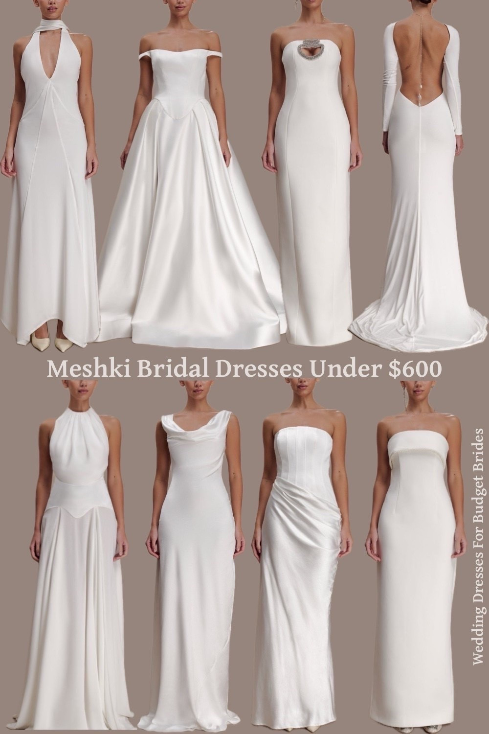 Affordable, simple wedding dresses starting at around $140 at Meshki. 

Reception dresses, courthouse elopement dresses, long white dresses, minimalist wedding dresses, or microwedding dresses. 

#LTKSeasonal #LTKWedding
