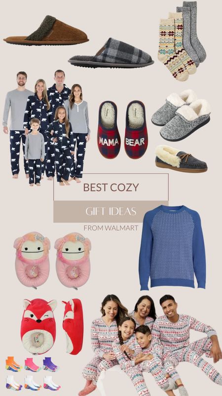 Shop last minute cozy gift ideas from @walmartfashion! #ad Everyone loves a new pair of slippers, cozy socks and new pajamas for Christmas morning. #walmartfashion 

#LTKSeasonal #LTKGiftGuide #LTKunder50