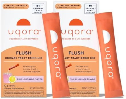 Uqora Flush - Urinary Tract* with D-Mannose, Vitamin C, Vitamin B6, Potassium, Magnesium & Calciu... | Amazon (US)