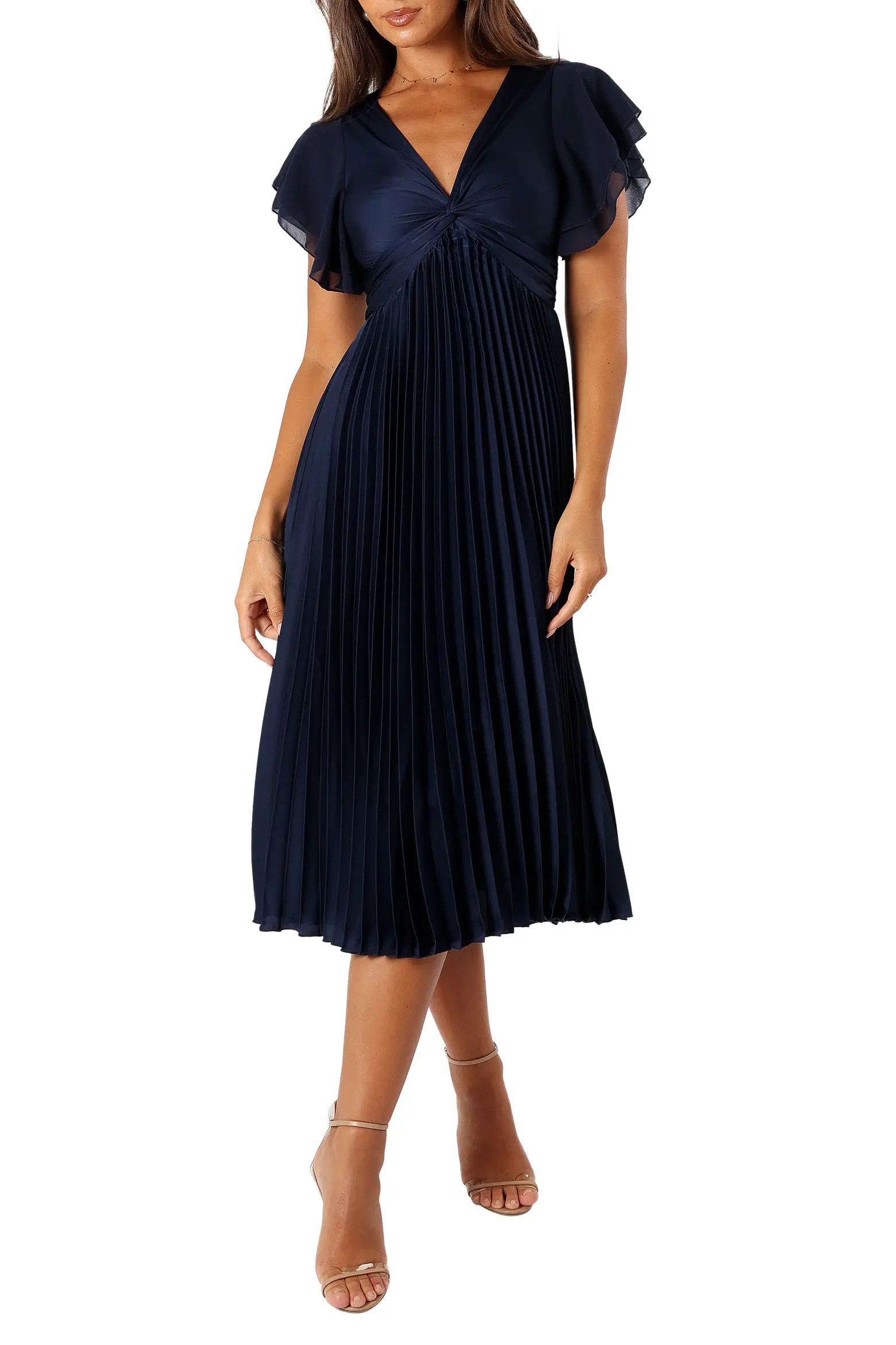 Nova Flutter Sleeve Midi Dress (Women) | Nordstrom | Nordstrom