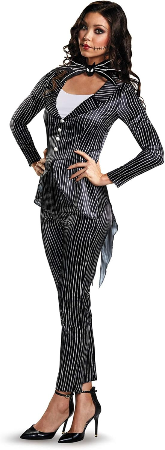 Disney Women's Jack Skellington Deluxe Adult Costume, Multi | Amazon (US)