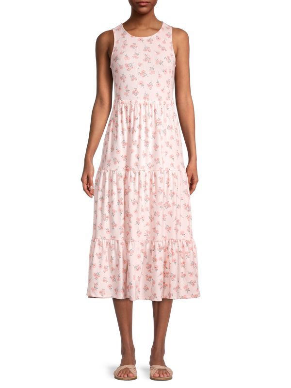 ​Floral Tiered Midi Dress | Saks Fifth Avenue OFF 5TH