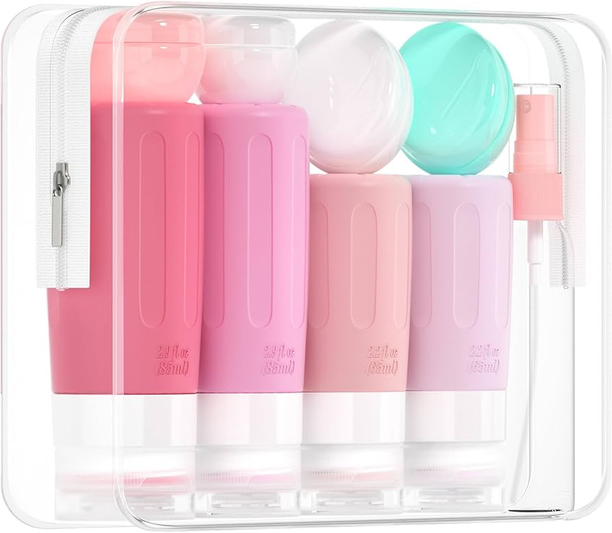 Morfone 16 Pack Travel Bottles Set for Toiletries, TSA Approved Travel Containers Leak Proof Sili... | Amazon (US)