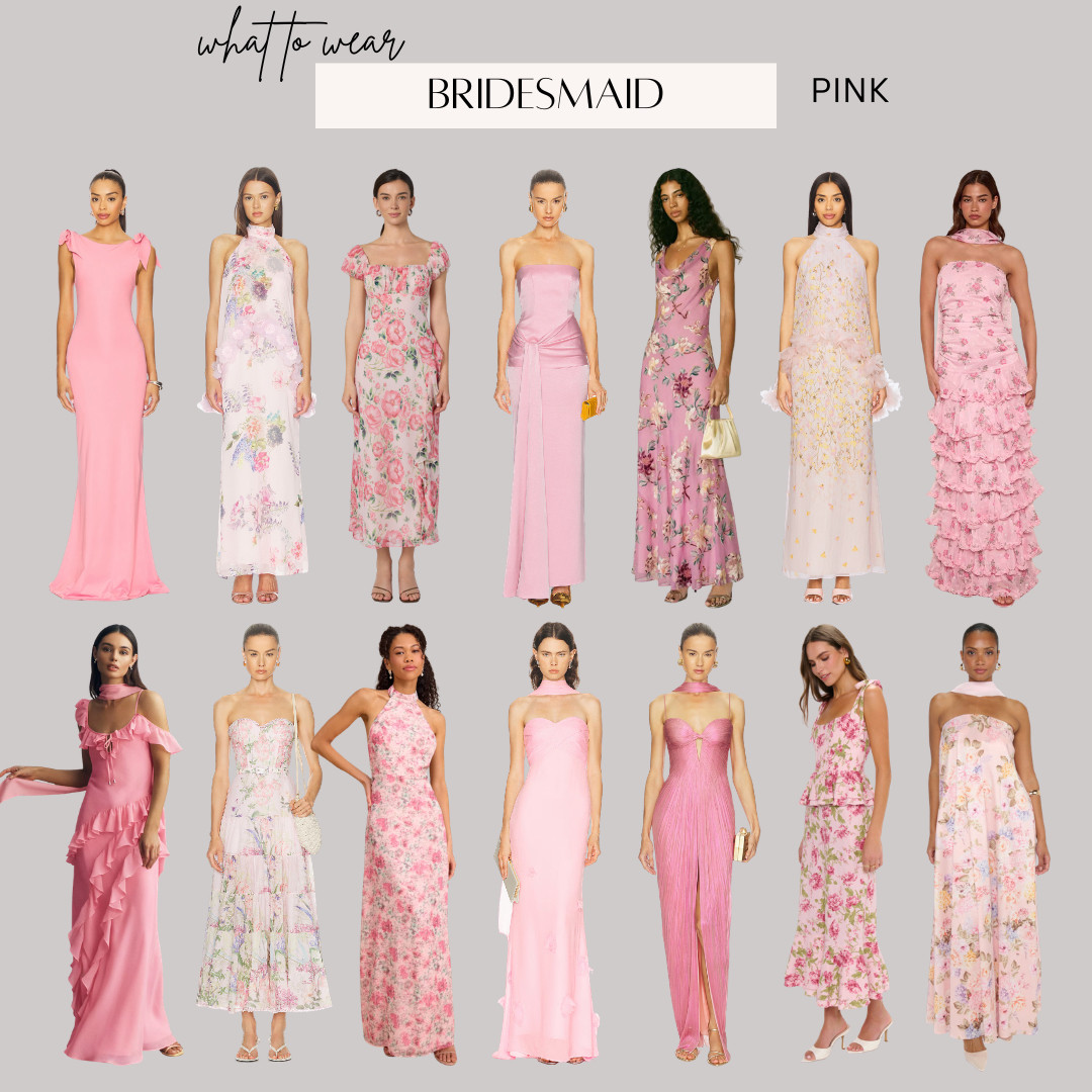 Bridesmaid Dress / Wedding Guest Dress featuring pinks and florals
 

#LTKWedding #LTKootd #LTKTravel