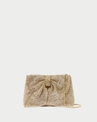 Jolene Gold Diamanté Bow Clutch | Loeffler Randall