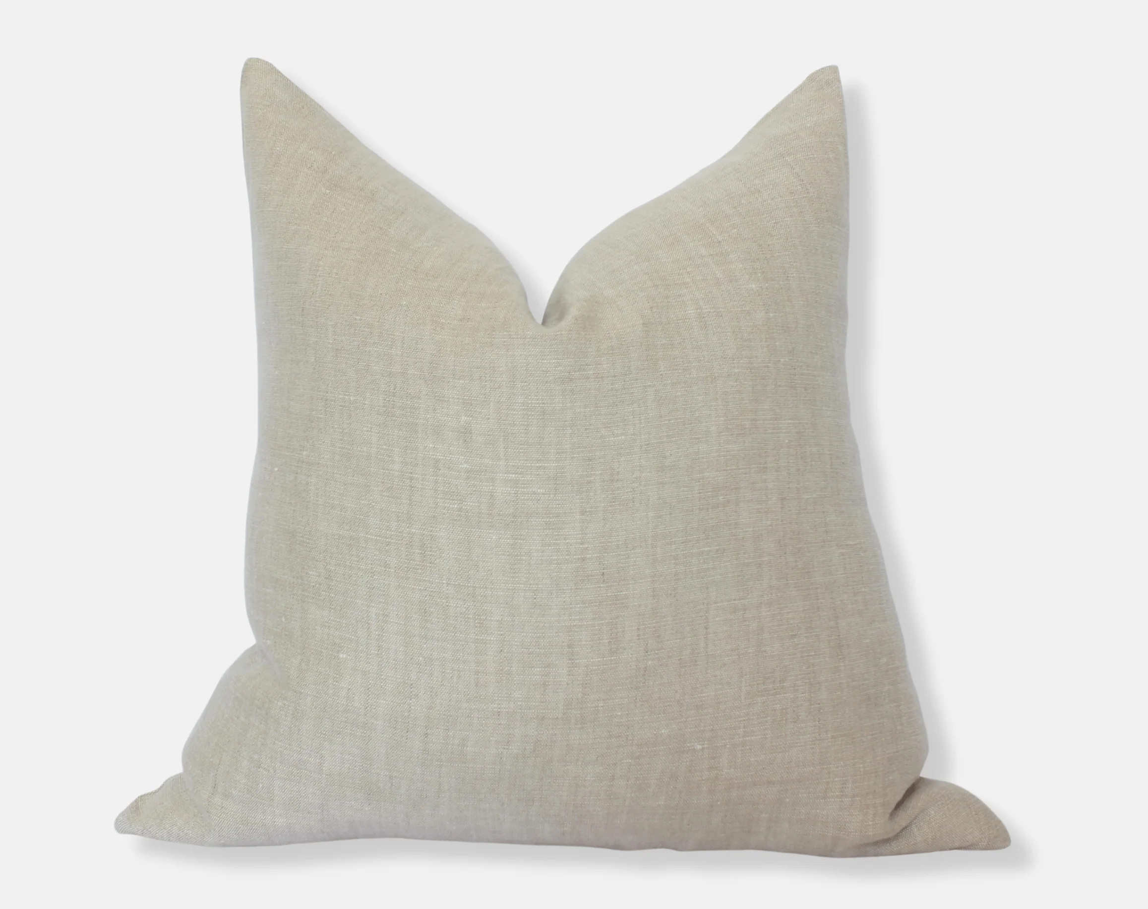 Oatmeal Linen Pillow Cover | Textileish Designs