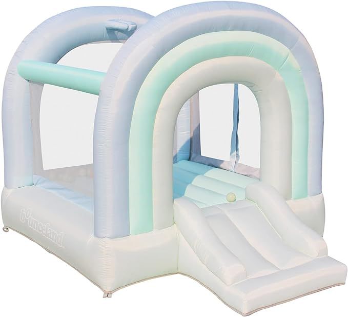 Bounceland Daydreamer Mist Bounce House, Pastel Bouncer with Slide, 8.9 ft L x 7.2 ft W x 6.7 ft ... | Amazon (US)