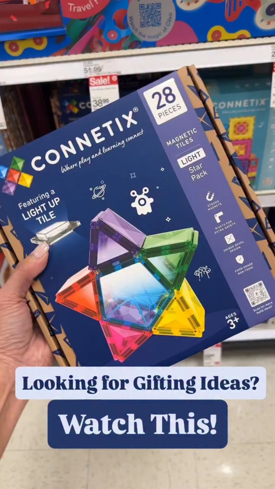 🎁 Need holiday gifting ideas?  Look no further… @connetix_tiles are now at Target stores and online!  Our fave set has to be this super popular Connetix Magnetic Tiles Light Up Star Pack that definitely dazzled my adorable nephew.  This light up tile was clearly his fave and he built so many things using it!  I mean, his smile says it all! ❤️

Need more reasons?  Here’s some HIGHLIGHTS:

• Rechargeable light-up magnetic tile with easy-to-use settings

• Compatible with the entire CONNETIX range and existing collections

• Ultimate STEAM toy (Science, Technology, Engineering, Art, Mathematics)

• Unique bevel design to illuminate light refractions

Check this out on your next Target run! ⭐️

* Connetix Star Set - $59.99

#toys #christmas #giftideas #target  holidays 

#LTKKids #LTKHoliday #LTKGiftGuide