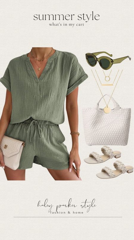 Summer style what’s in my cart from Amazon! 

Casual outfit, set, shoes, sandals, bag, purse, gold necklace, sunglasses 

#LTKShoeCrush #LTKStyleTip #LTKItBag
