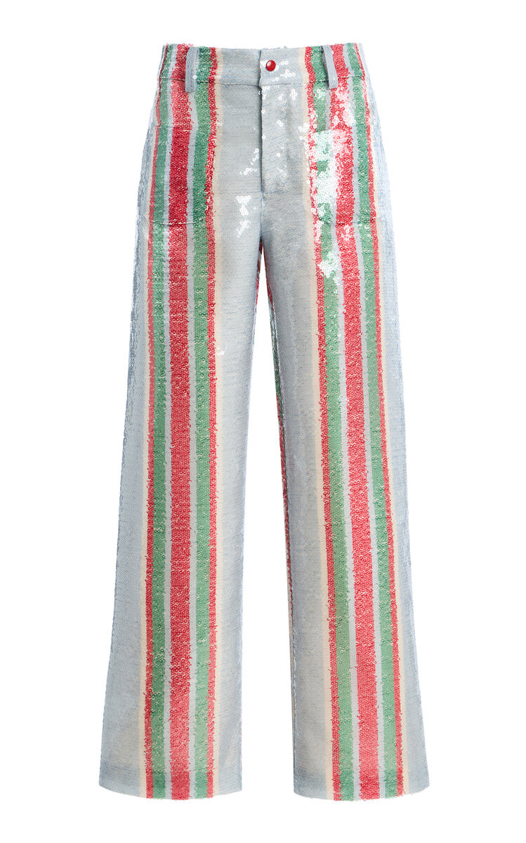 Exclusive La Isla Pippi Sequinned Straight-Leg Pants | Moda Operandi (Global)