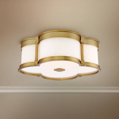 Flush Mount 16 1/4" Wide Liberty Gold LED Ceiling Light | Lamps Plus
