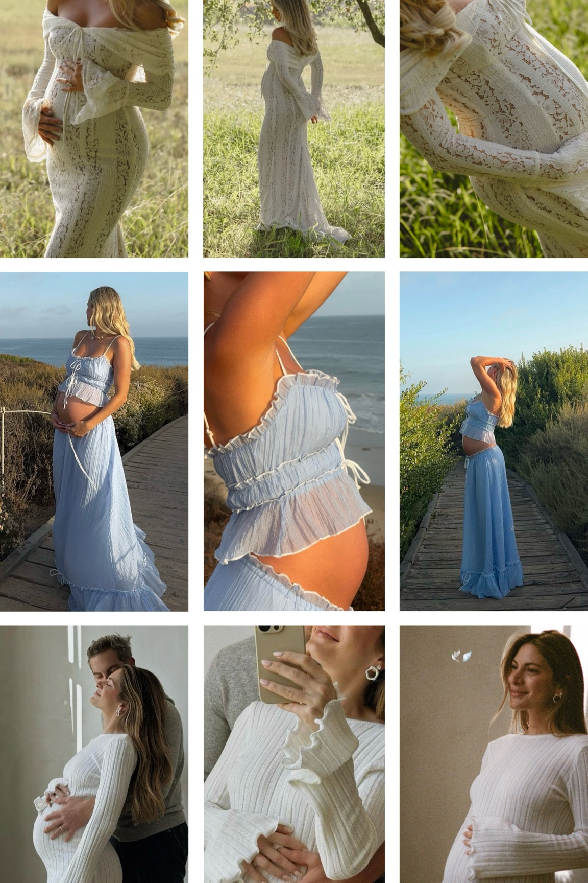 Maternity dress/two piece outfit ideas!  