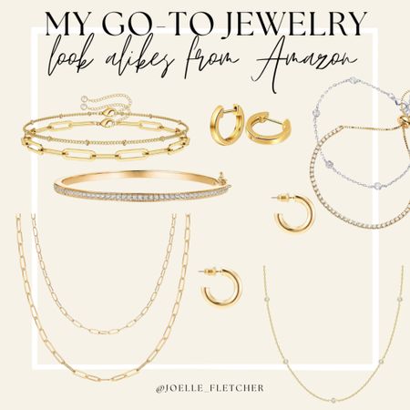 Get my jewelry look from Amazon! My favorite styles but for a fraction of the price! 

jewelry | fashion | amazon finds | accessories | wedding | sales

#LTKstyletip #LTKFind #LTKunder50