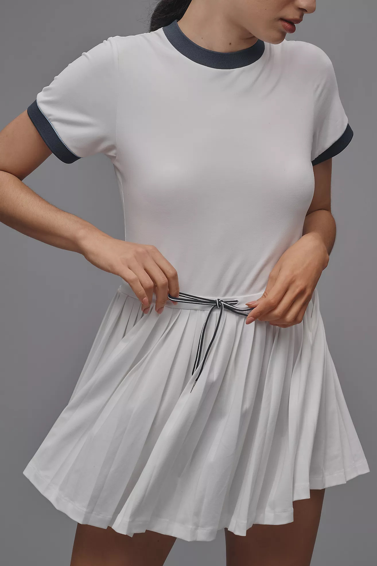 Varley Trent Short-Sleeve Court Mini Dress | Anthropologie (US)