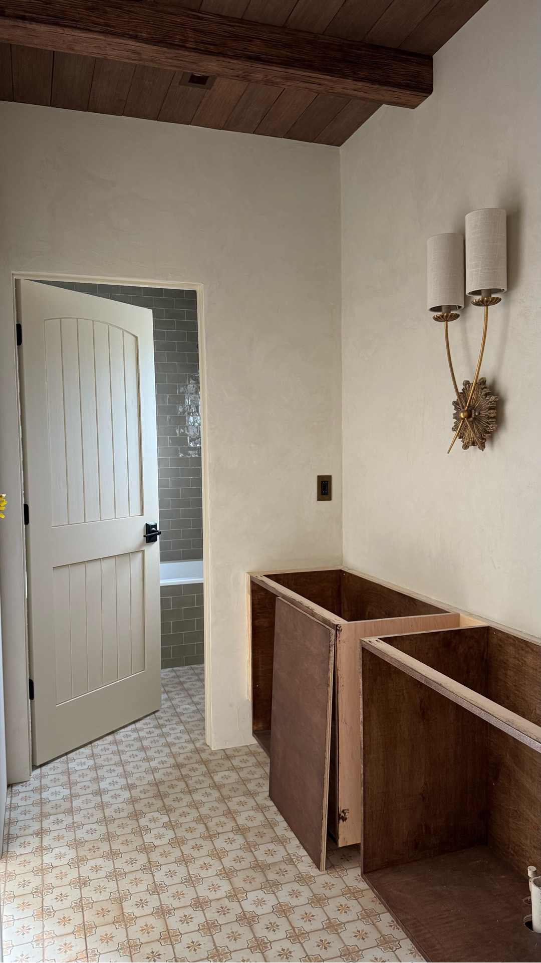 Jack & Jill bathroom progress! We’re getting closer to the finish line and hope to have this space completed in the coming weeks. 

#LTKHome