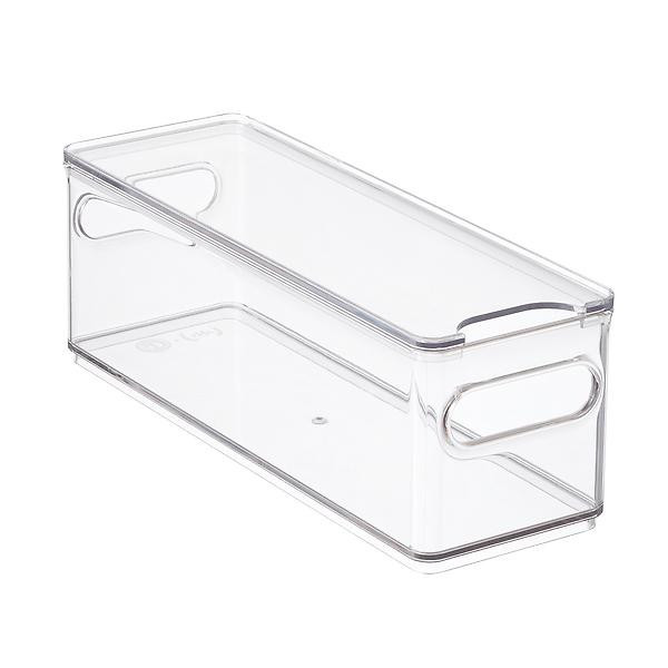 THE HOME EDIT Narrow Fridge Bin Clear | The Container Store