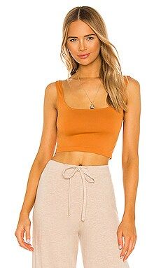 Free People X REVOLVE Scoop Neck Crop Top in Pumpkin Spice from Revolve.com | Revolve Clothing (Global)