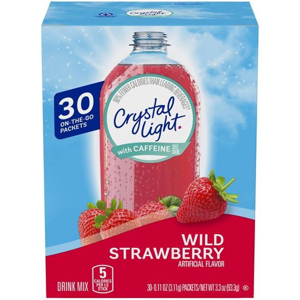 Crystal Light On the Go Wild Strawberry - 30pk/0.11oz Packets | Target
