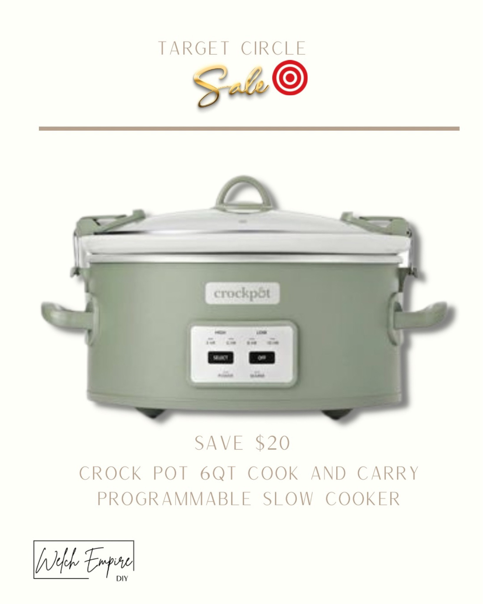 Create delicious meals with ease of this 6 quart crockpot . Upgrade your kitchen and savor every moment! 🥘🌟 #TargetCircleSale #CookwareUpgrade

#LTKsalealert #LTKFind #LTKhome