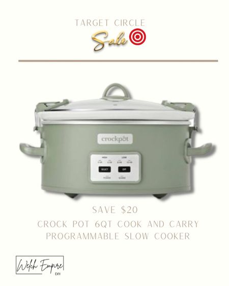 Create delicious meals with ease of this 6 quart crockpot . Upgrade your kitchen and savor every moment! 🥘🌟 #TargetCircleSale #CookwareUpgrade

#LTKsalealert #LTKFind #LTKhome