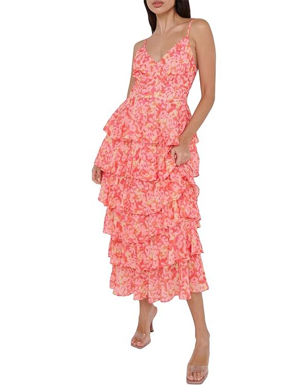 Usweetie Women's Sexy Ruffle Backless Summer Clubwear Dress | Amazon (US)