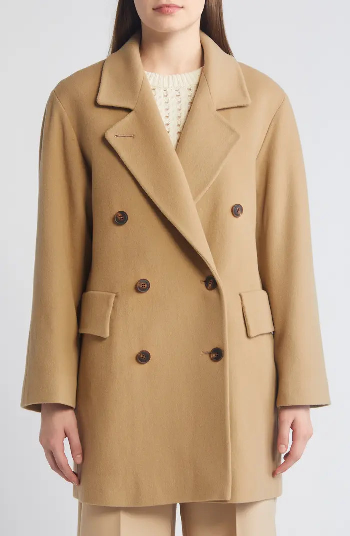 Fleurette Ross Double Breasted Wool Coat | Nordstrom | Nordstrom