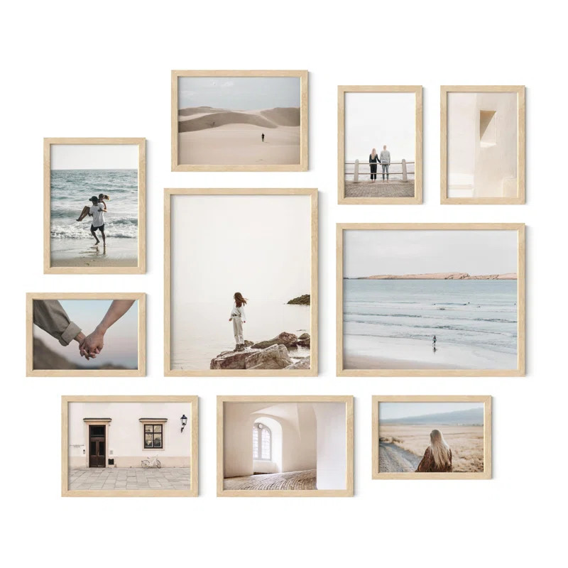 Oak Gallery Wall Frames 10 Pack (Set of 10) | Wayfair North America
