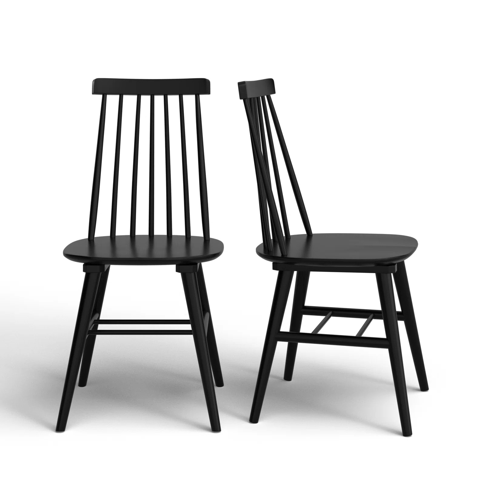 Jacelin 17" Wide Modern Farmhouse High Back Solid Wood Dining Side Chair | Wayfair North America