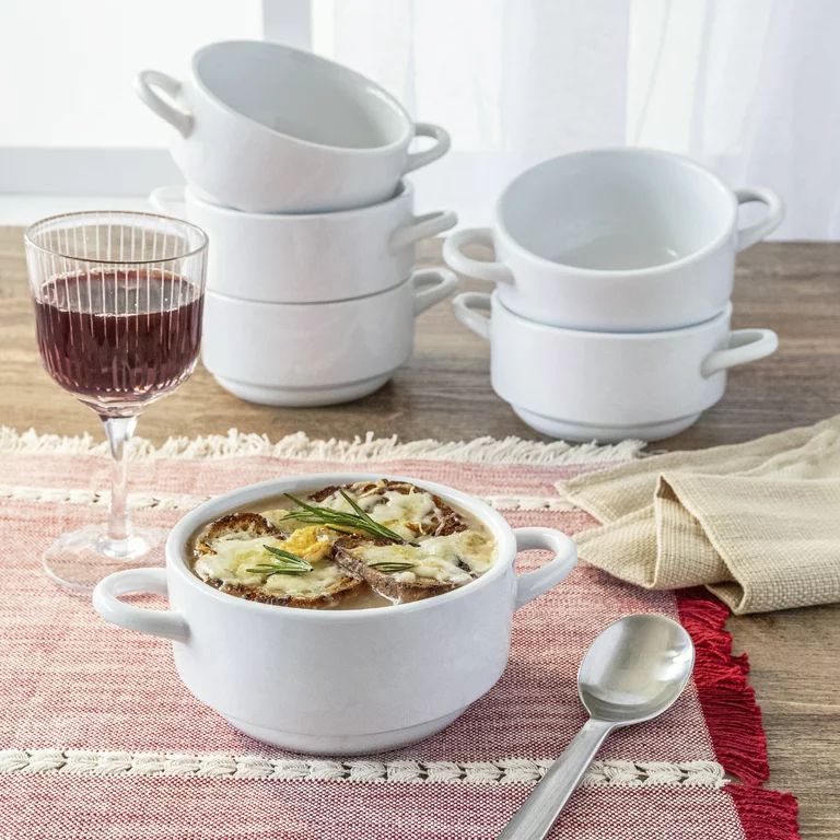 Better Homes & Gardens Porcelain French Onion Soup Bowls, set of 6 | Walmart (US)