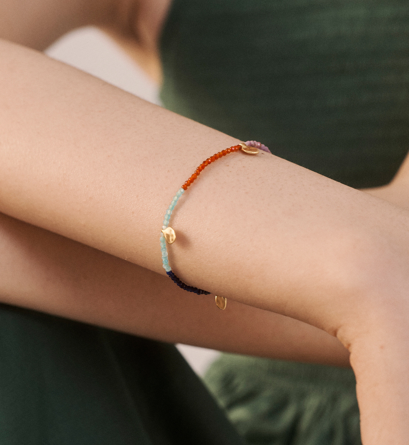 Willow Crossley Dahlia Gemstone Beaded Bracelet | Monica Vinader (Global)