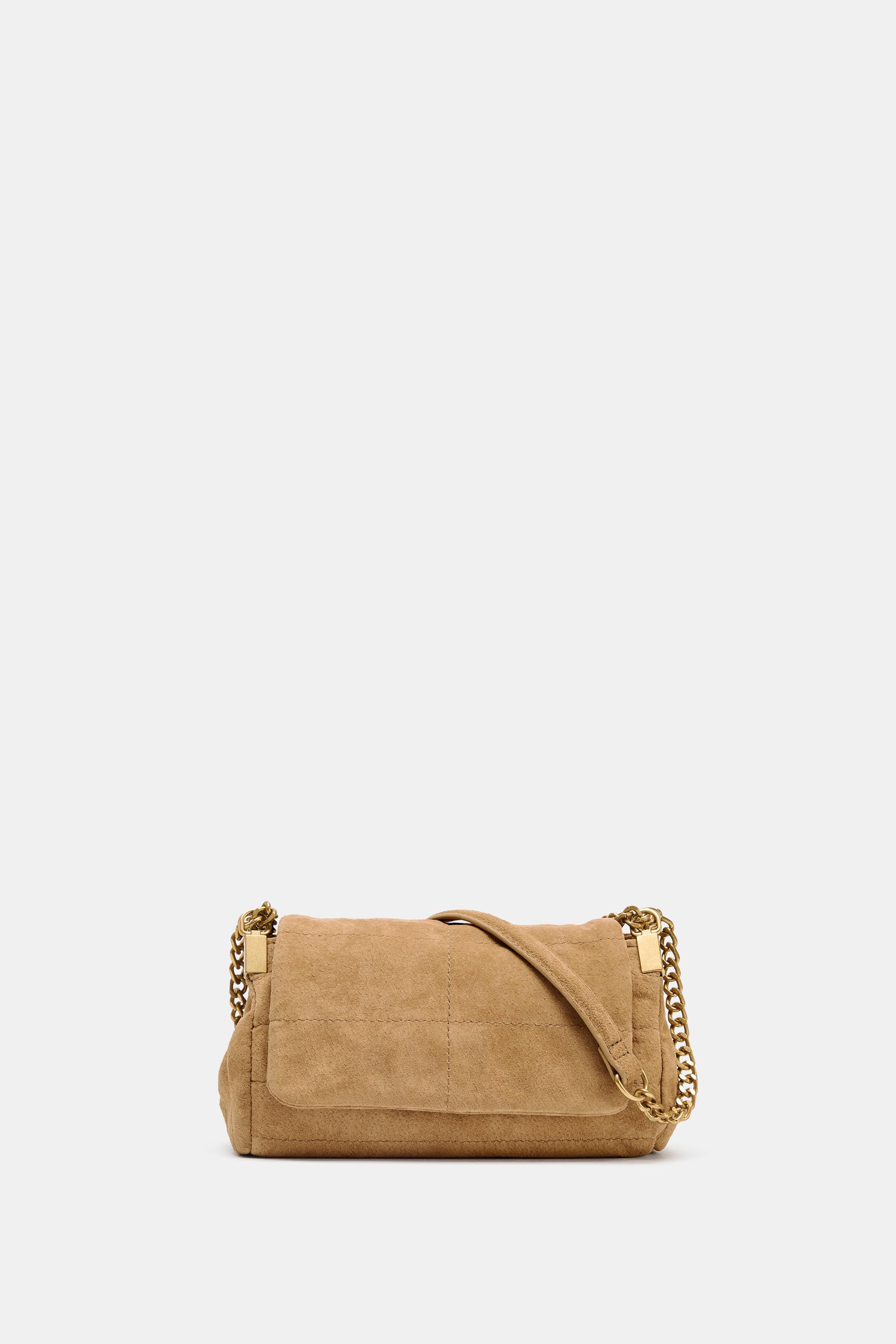 LEATHER SHOULDER BAG | Zara US