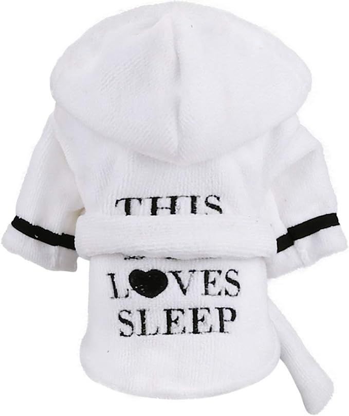 Stock Show Pet Pajama with Hood Thickened Luxury Soft Cotton Hooded Bathrobe Quick Drying and Sup... | Amazon (CA)