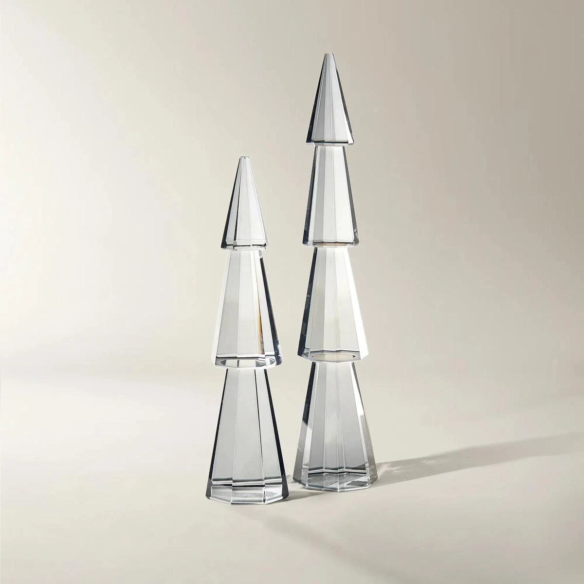 Smoke Crystal Tree Set of 2 - 8.25" & 10.5" | Z Gallerie