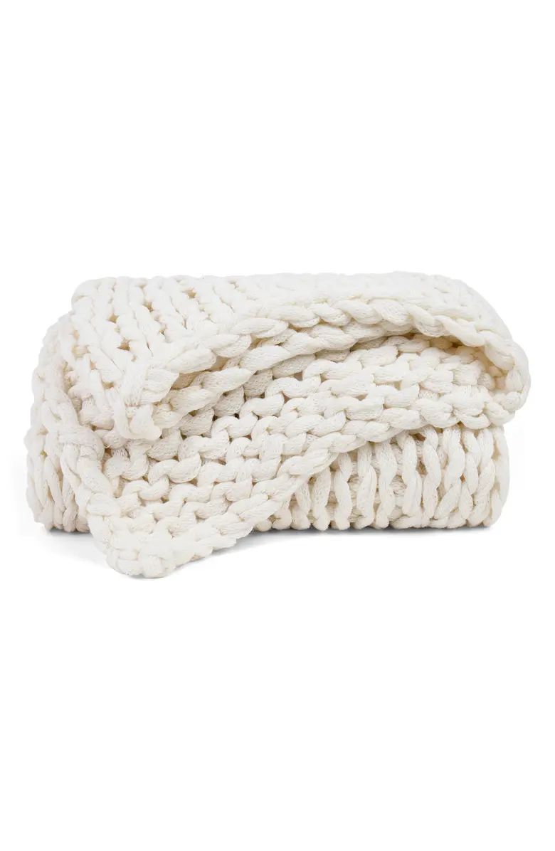 Home Collection Premium Chunky Knit Blanket | Nordstrom Rack