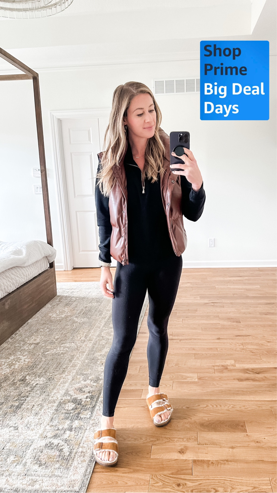 A little black and brown action with this Prime Big Deal Days faux leather puffer vest. Bought it last fall and so happy to break it out again! 

#LTKsalealert #LTKstyletip #LTKxPrime