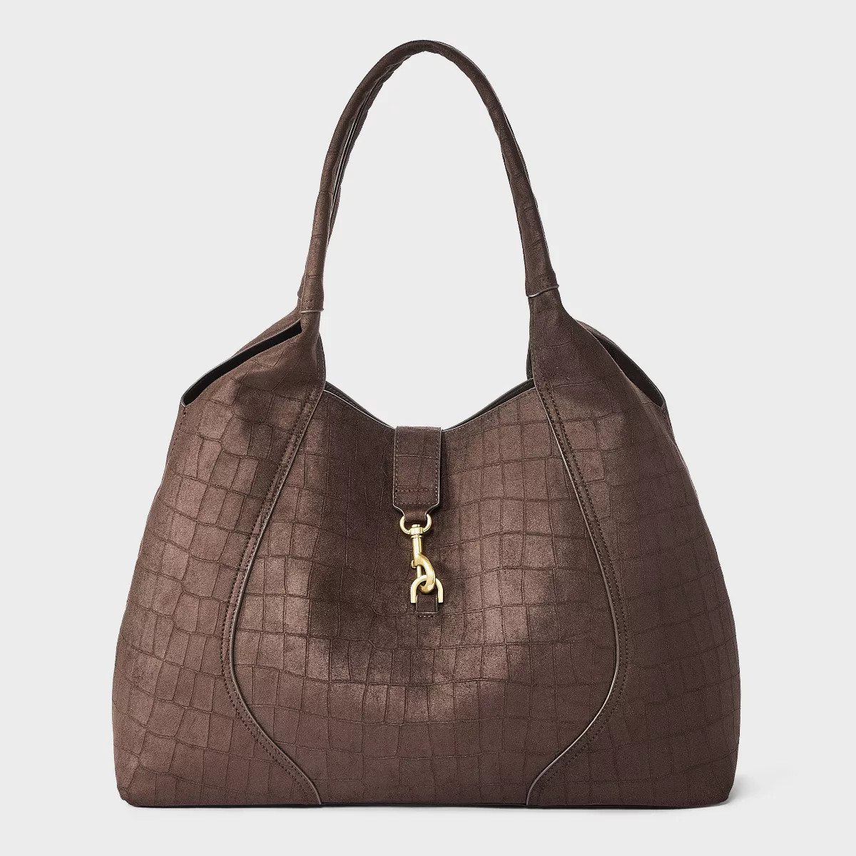 Faux Suede Shoulder Tote Bag - A New Day™ Blue | Target