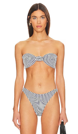 F E L L A Hunter Bikini Top in Blue. - size L | Revolve Clothing (Global)