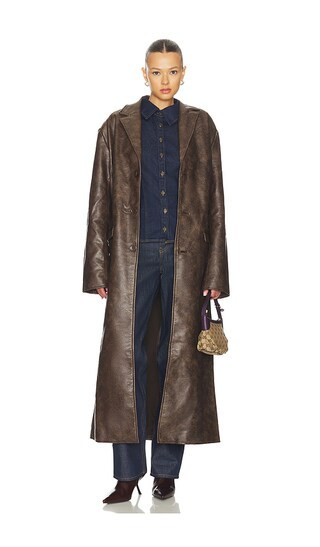 Nakedvice The Jasper Coat in Brown. Size M. Also in S, XS. | Revolve Clothing (Global)