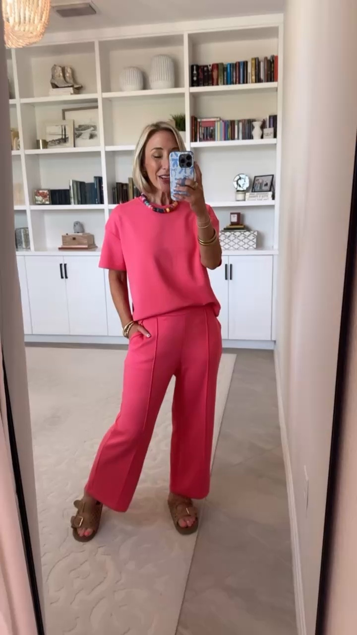 Walmart - unboxing - part 2. Scubaknit Tee w/ Short Sleeves - size Small. $16. 5 colors. Scubaknit Cropped Seamed Pants - size XS. $20. 6 colors. 

#LTKSeasonal#LTKOver40

#LTKootd