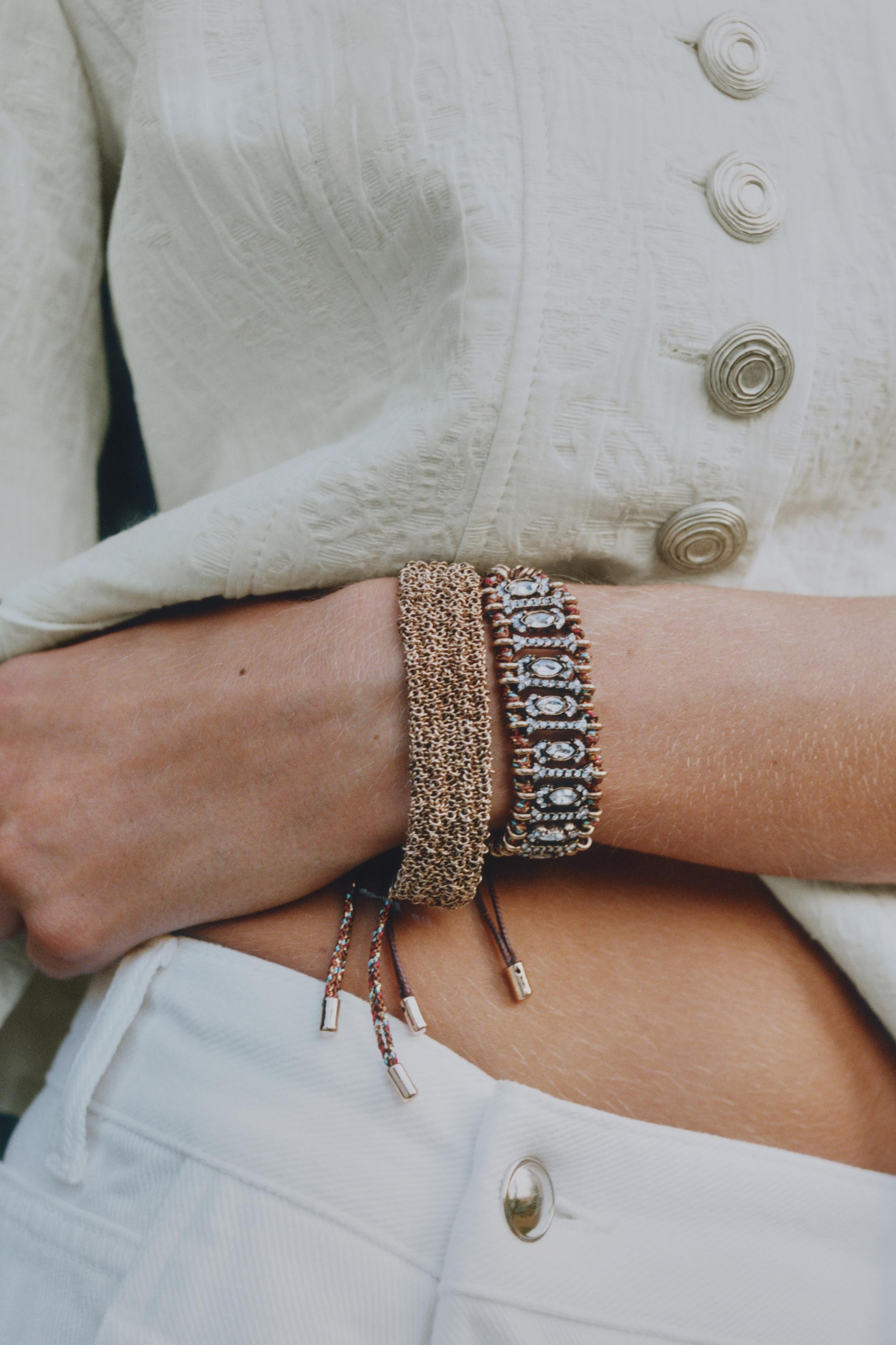 2-PACK MESH AND JEWEL BRACELETS | Zara US