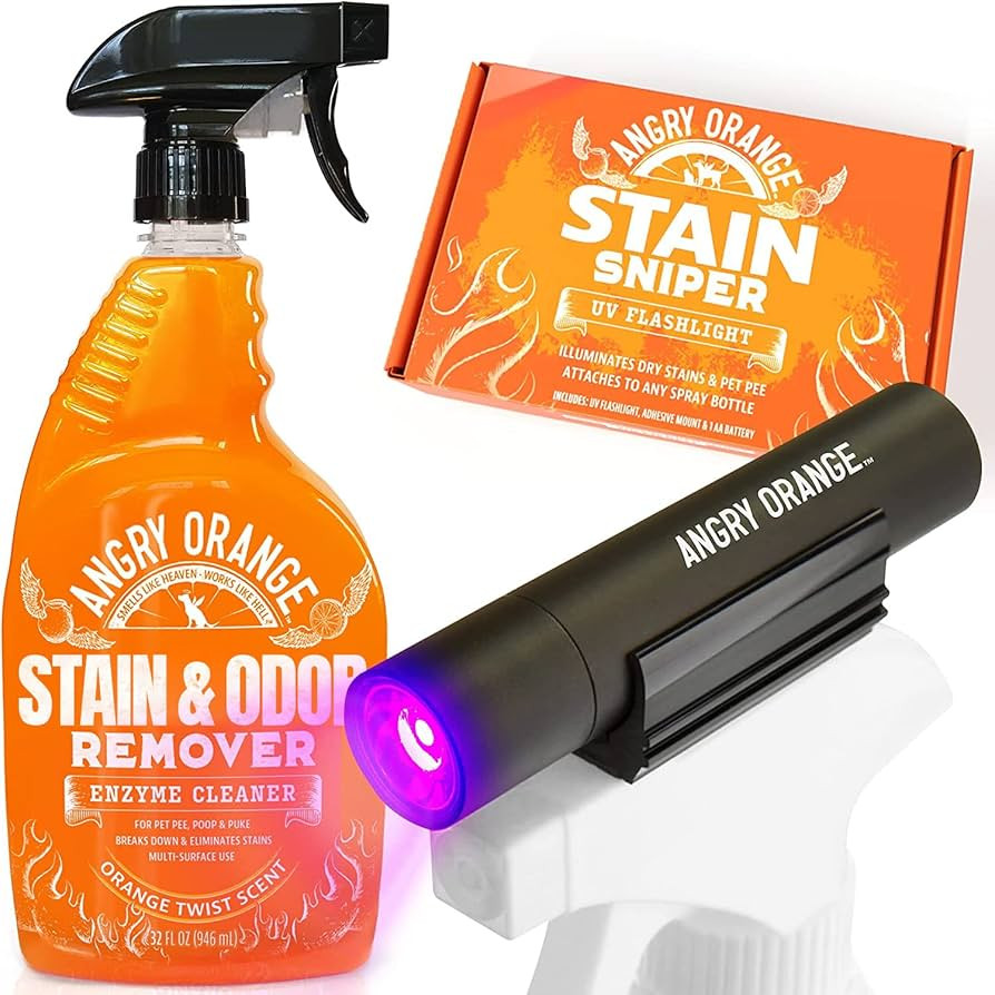 Angry Orange Odor Eliminator & Pet Stain Remover - Carpet Cleaner for Pets, Citrus Scented Dog Pe... | Amazon (US)