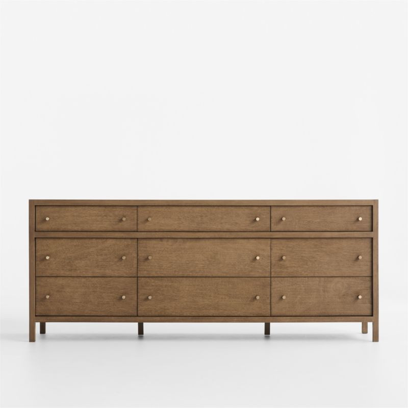Keane 83.5" Solid Driftwood 9-Drawer Dresser + Reviews | Crate & Barrel | Crate & Barrel