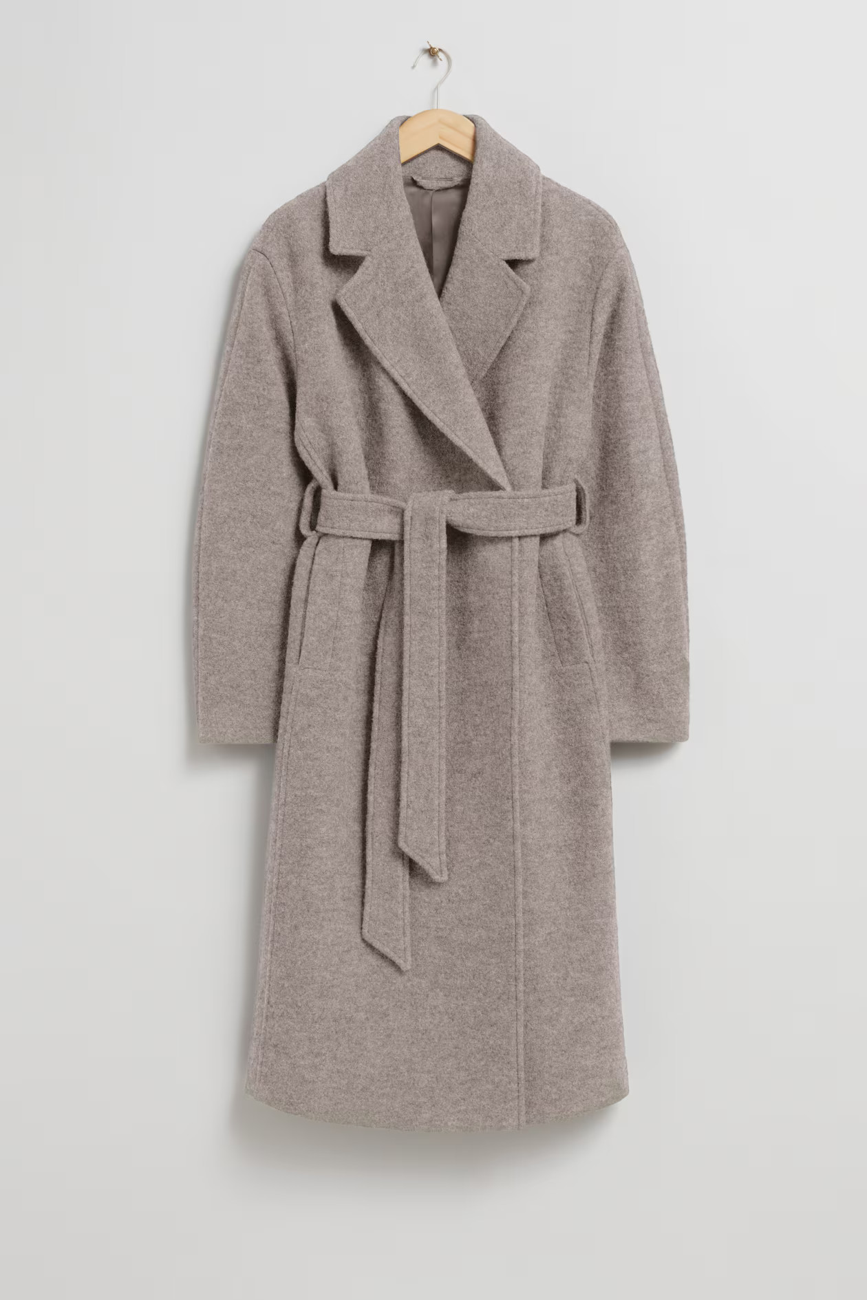 Voluminous Belted Wool Coat | H&M (UK, MY, IN, SG, PH, TW, HK)