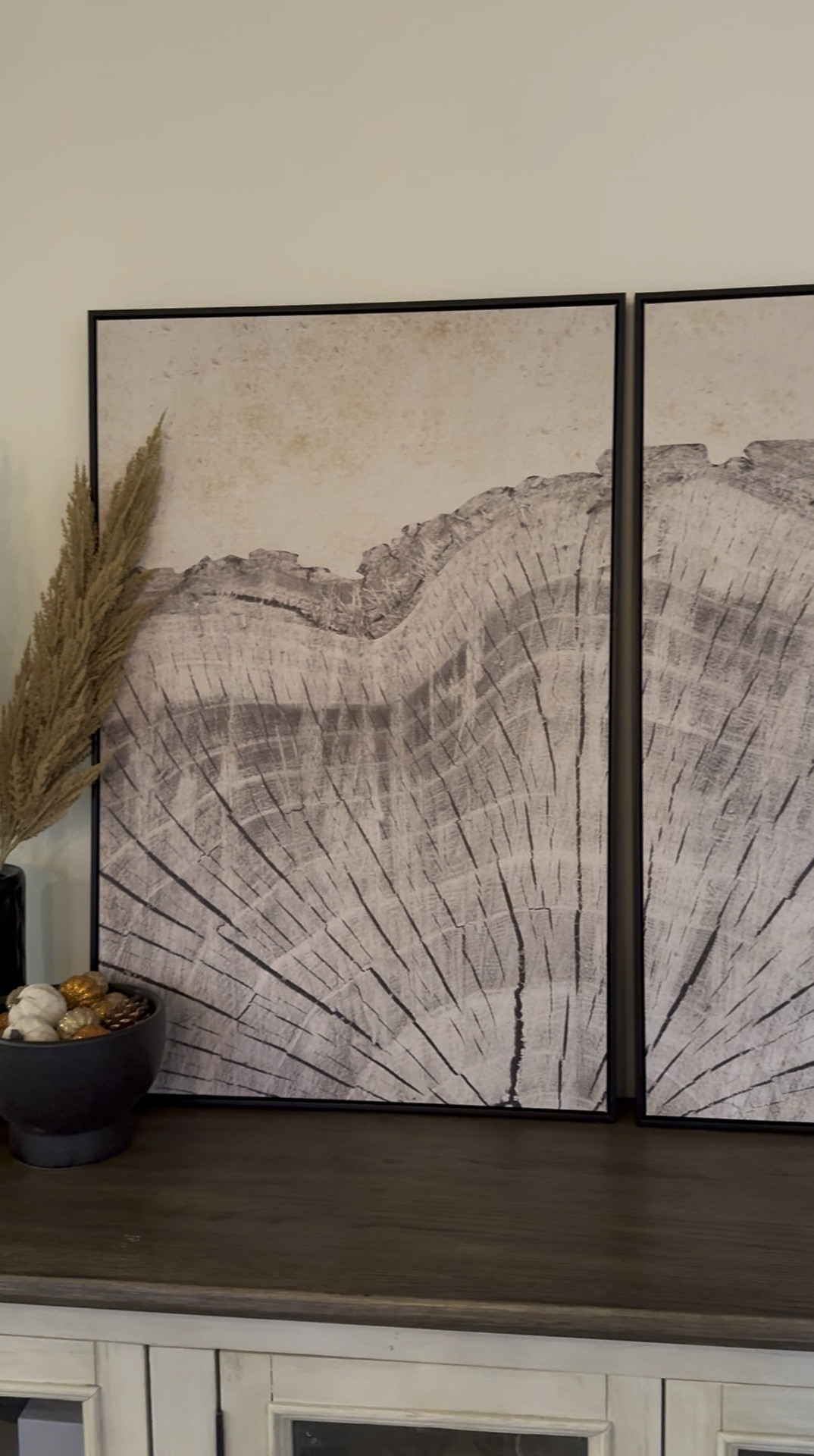 Wood framed canvas wall art, Oak Tree Rings. Comes in a set of two or three. Black, white or natural wood frame. Also comes in two sizes! Perfect for a dining room, kitchen, office or living room. #Wallart #walldecor #canvasart #Naturalwallart #neutraldecor

#LTKSaleAlert #LTKOver40 #LTKHome